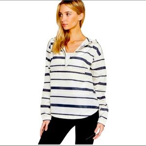 Thread & Supply Striped Windbreaker Jacket